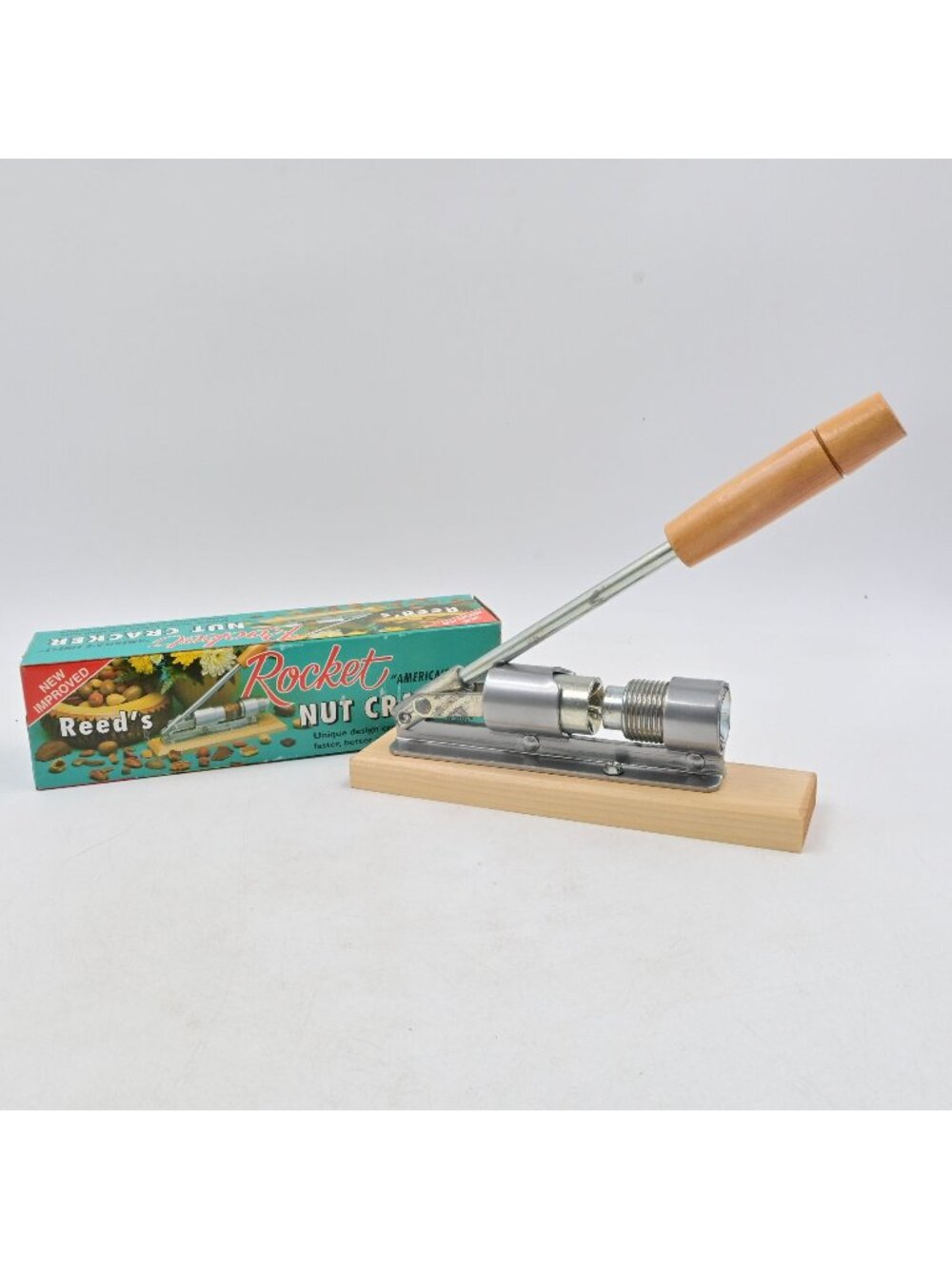 Reed's Rocket Nut Cracker Vintage Model 816 America's Finest Nut Cracker W/ Box